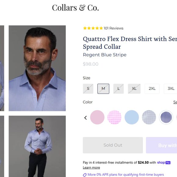 Men’s Collars & Co Button-Down Shirts - Picture 4 of 7